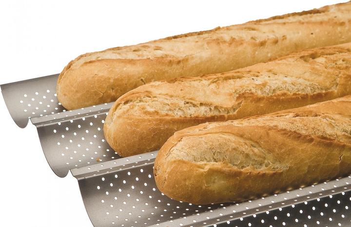 Image du produit Ibili Moule à baguette/teja pour 4 pièces 38 x 33 cm Pour les pâtisseries maison