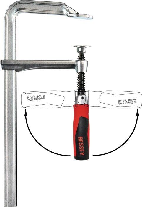 Immagine prodotto Bessey Morsetto a vite interamente in acciaio con maniglia pieghevole GZ50-12KG 500/120 (500 mm)