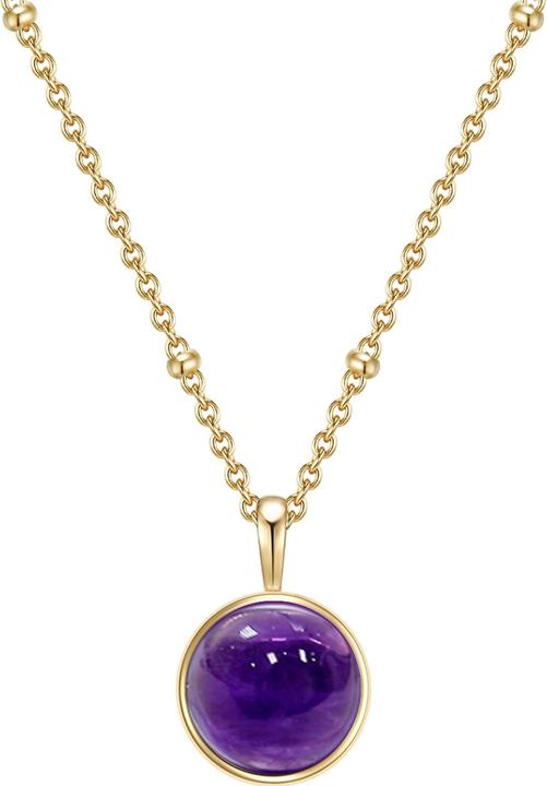 Produktbild Glanzstücke München Damen Sterling Silber Amethyst gelbgold 40,0 cm Basiskette + 5,0 cm Verlängerung - 11040 (Sterling Silber, 40 - 45 cm)
