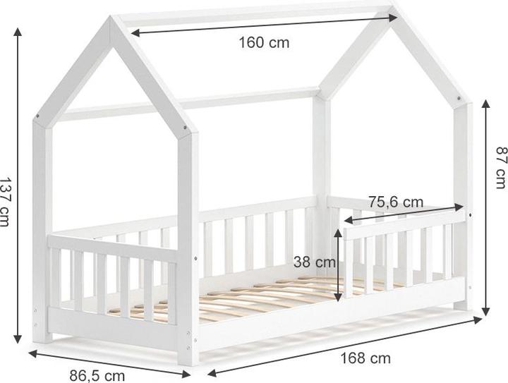 Produktbild VitaliSpa Hausbett Wiki (80 x 160 cm)