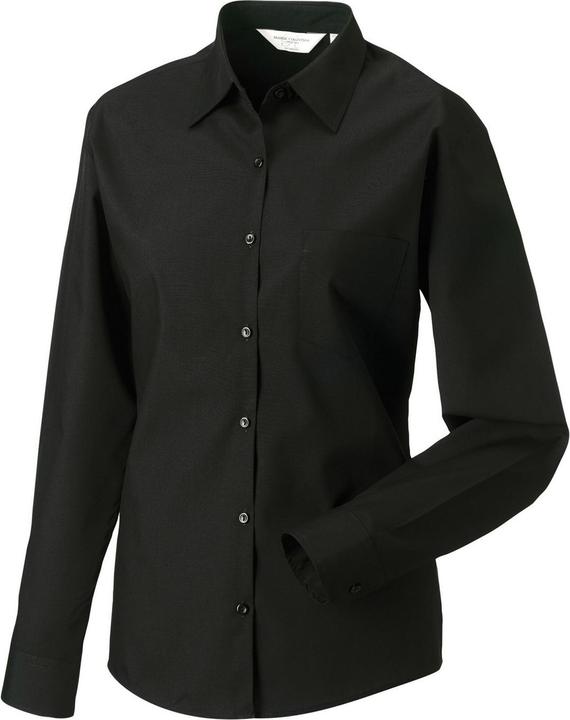 Image du produit Russell Chemise formelle à manches longues en popeline à entretien facile pour dames et messieurs (4XL)