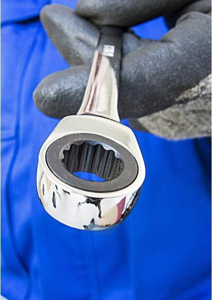 Actual product image Vigor Ratchet ring spanner ∙ long ∙ V4962 ∙ External hexagonal profile, external double hexagonal p... (22 mm)