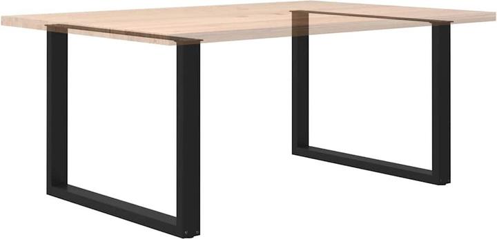 Produktbild VidaXL Couchtischbeine U-Form 2 Stk. Schwarz 100x(72-73) cm Stahl Tischbein
