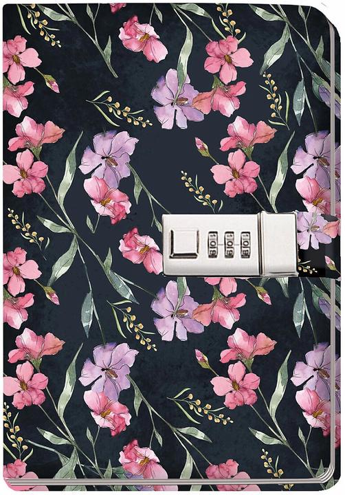 Tagebuch mit Zahlenschloss Flowers (Deutsch, Trötsch Verlag GmbH & Co. KG, 2022)
