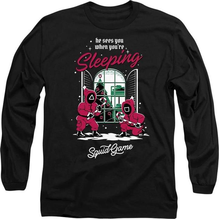 Squid Game He Sees You When You're Sleeping TShirt (L)