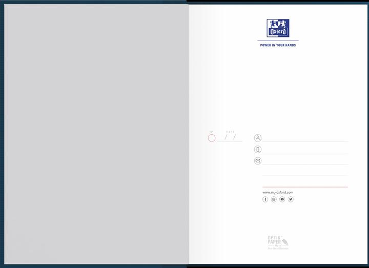 Image du produit Oxford Bureau (A5, Quadrillé, Couverture rigide)