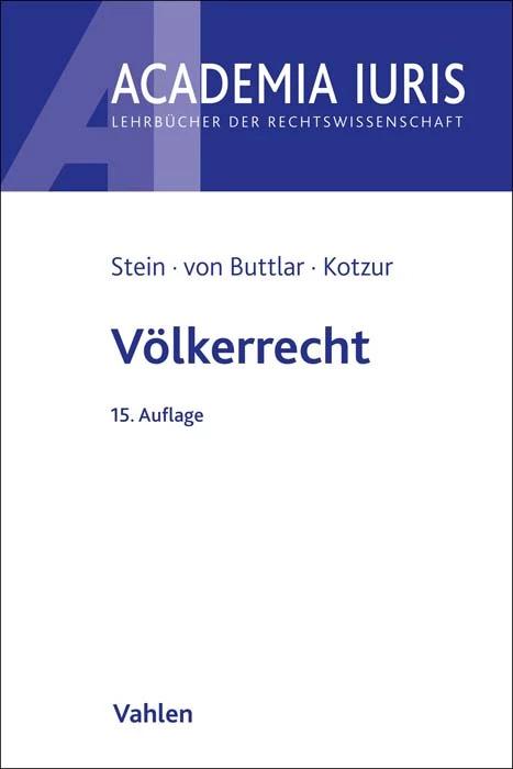 Actual product image Völkerrecht (German, Markus Kotzur, Torsten stone, Christian von Buttlar, 2023)
