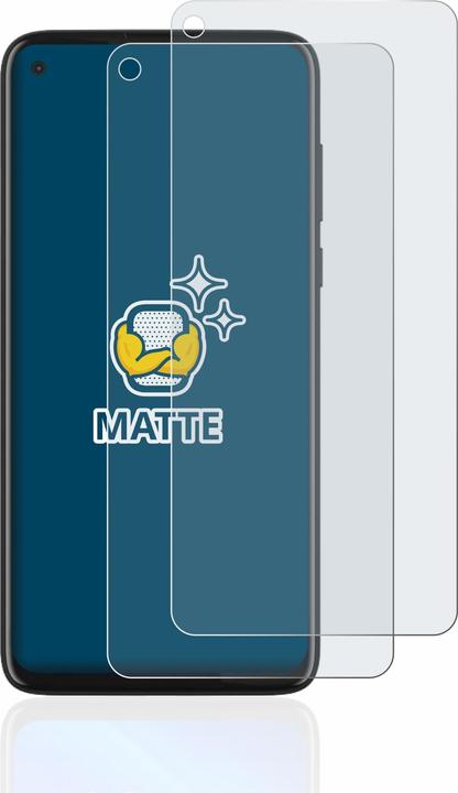 Actual product image BROTECT Anti-glare screen protector matt (2 Piece, Motorola Moto G8 Power)