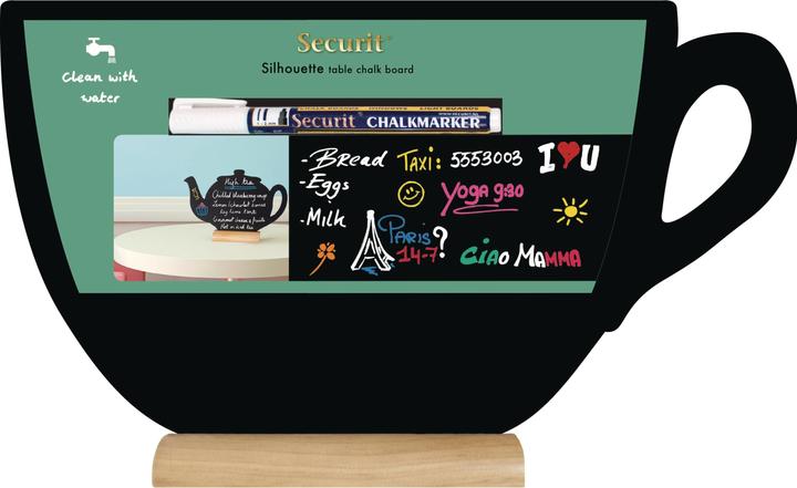 Actual product image Securit Tasse (Blackboard, 22 x 33 cm)