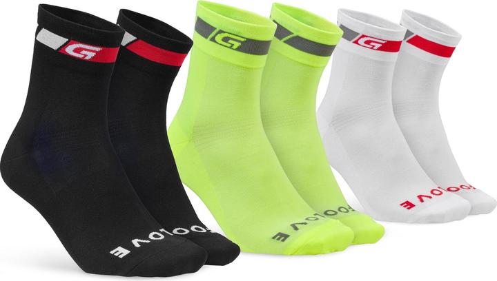 Image du produit GripGrab Lot de chaussettes Tricolore Regular Cut (S)
