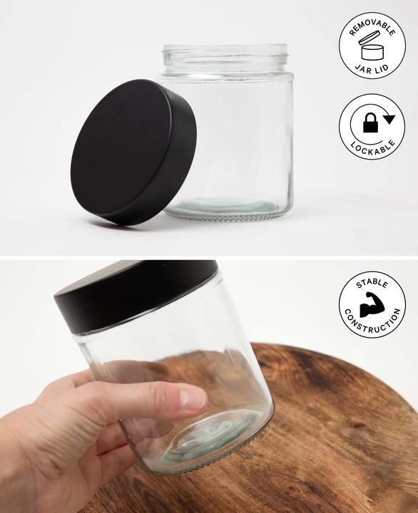 Actual product image I Am Creative Glass with lid, decorative glass