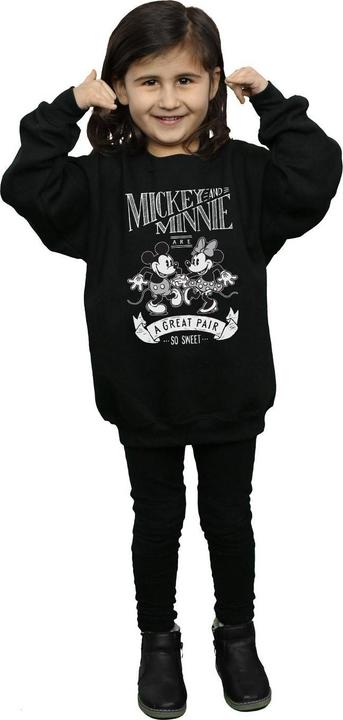 Actual product image Disney Girls Mickey And Minnie Mouse Great Pair Sweatshirt (116)