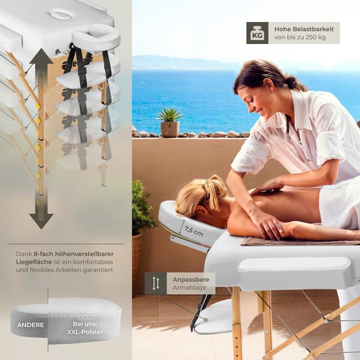 Immagine prodotto tectake 3 Zonen Massageliege