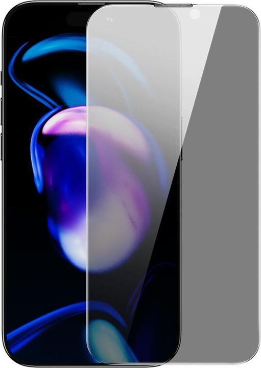Produktbild Baseus Privacy Tempered Glass for iPhone 14 Pro Full Screen 0.4mm Privacy Filter Anti Spy + Mounting (1 Stück, Apple iPhone 14 Pro)