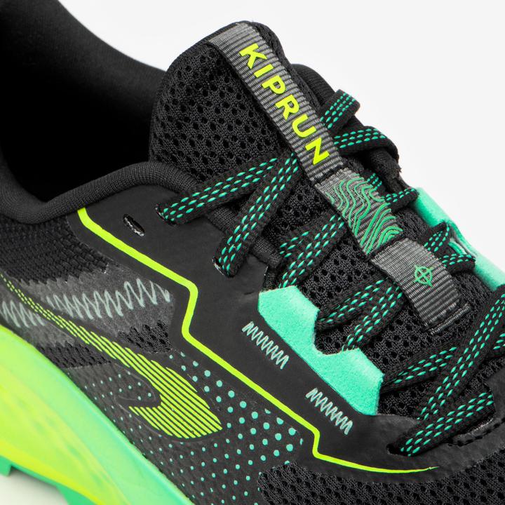 Produktbild Kiprun Laufschuhe Trailrunning Crosslauf Kinder - K500 Grip schwarz/grün (35)