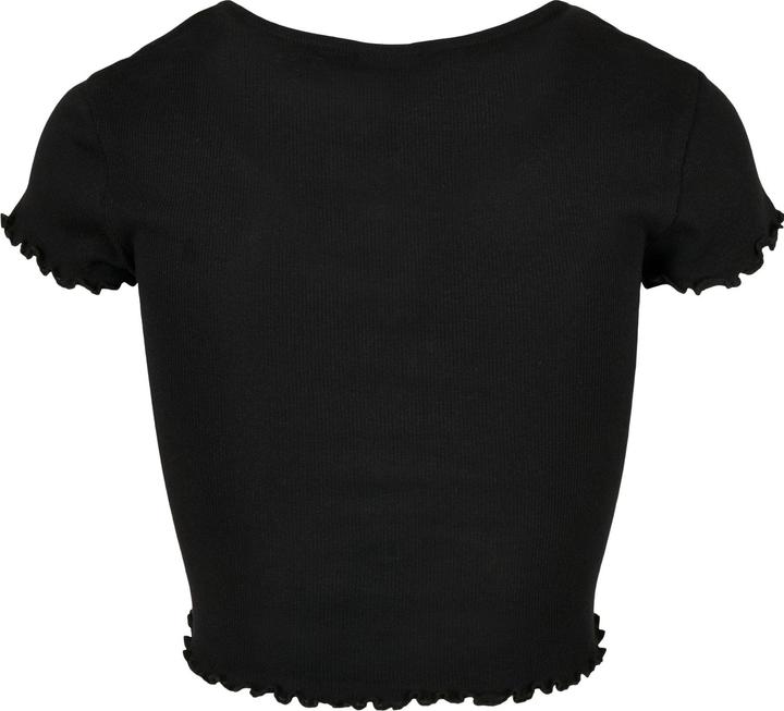 Image du produit Urban Classics Ladies Cropped Button Up Rib Tee (XL)