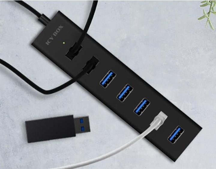 Produktbild Icy Box IB-HUB1700-U3 (USB-A, 7 Ports)