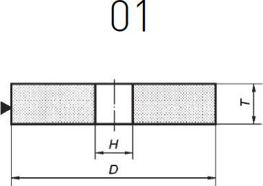 Image du produit Norton ŚCIERNICA-01 200mm x 20mm x 32mm 38A60L6VS3