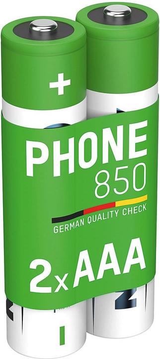 Actual product image Ansmann Dect NiMH battery Micro AAA type 850 (min. 800 mAh) maxE (2 pcs., AAA)