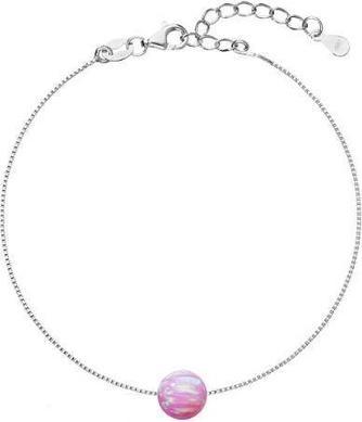 Evolution Group Gentle bracelet with pink synthetic opal 13019.3 pink (L) (Synthetischer Opal)