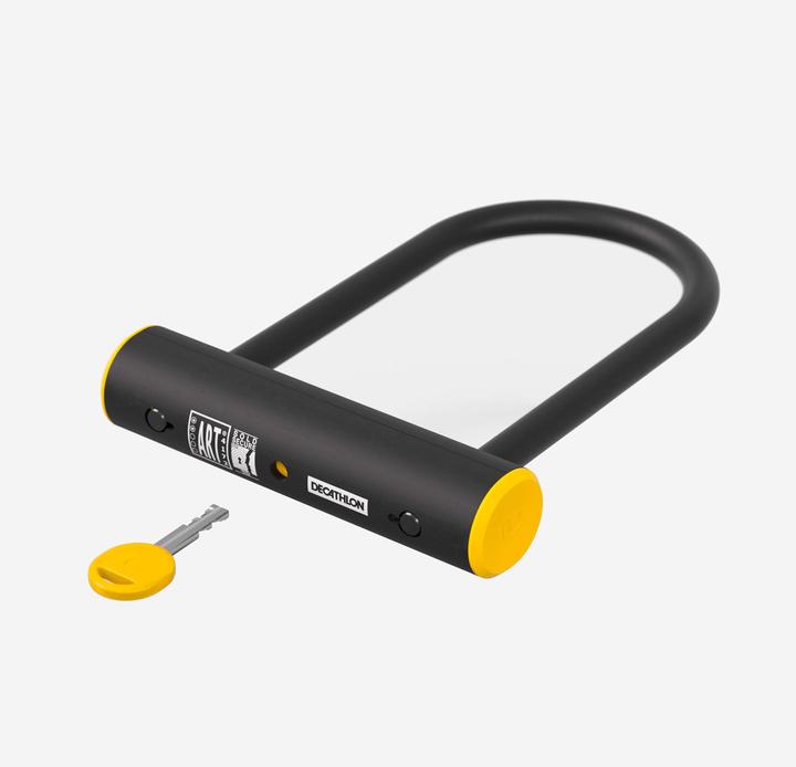 Actual product image Decathlon Bike lock U-lock D 900M ART2 + cable
