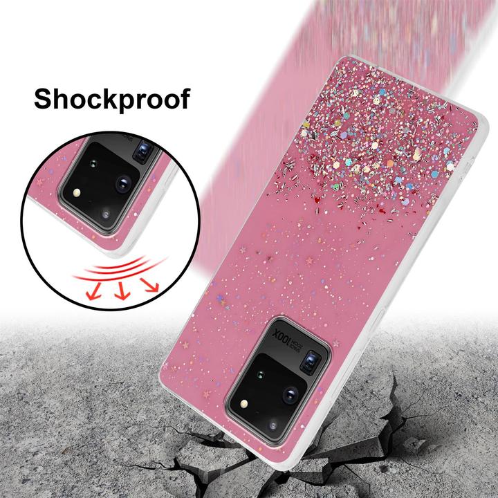 Actual product image Cadorabo TPU cover sparkling glitter (Samsung Galaxy S20 Ultra)