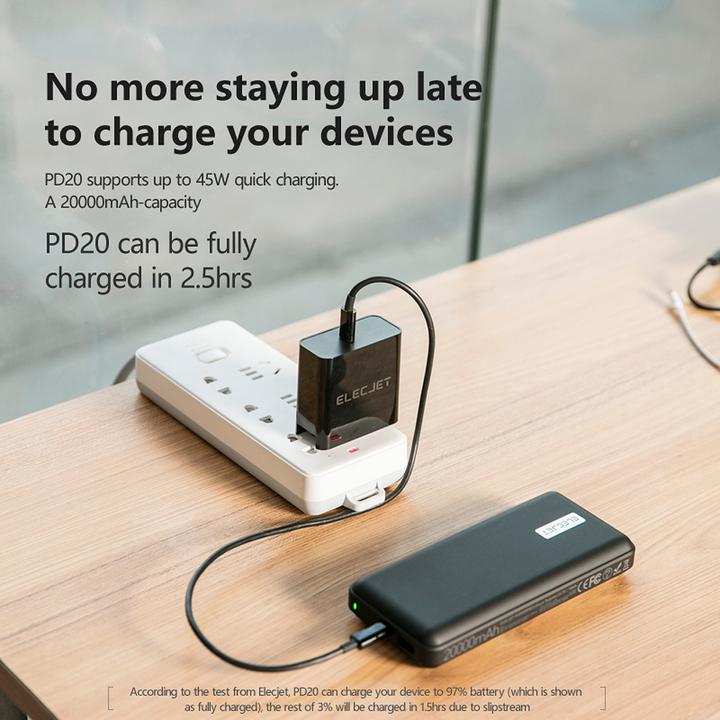 Image du produit Elecjet PowerPie P20 (20000 mAh, 45 W, 74 Wh)