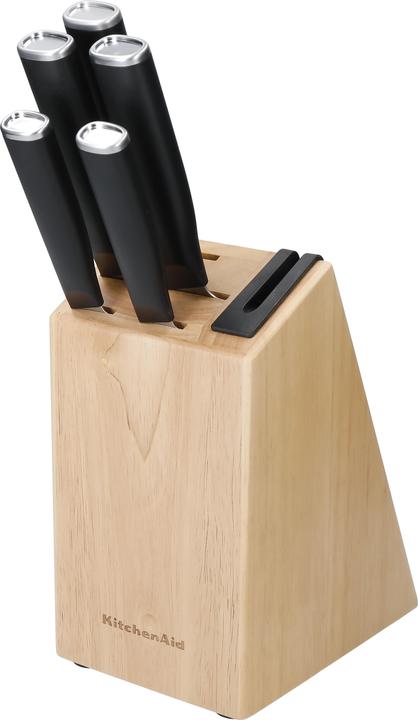 Actual product image KitchenAid Classic Messenblok Berkenhout 5-delig KE5PSTANOBG