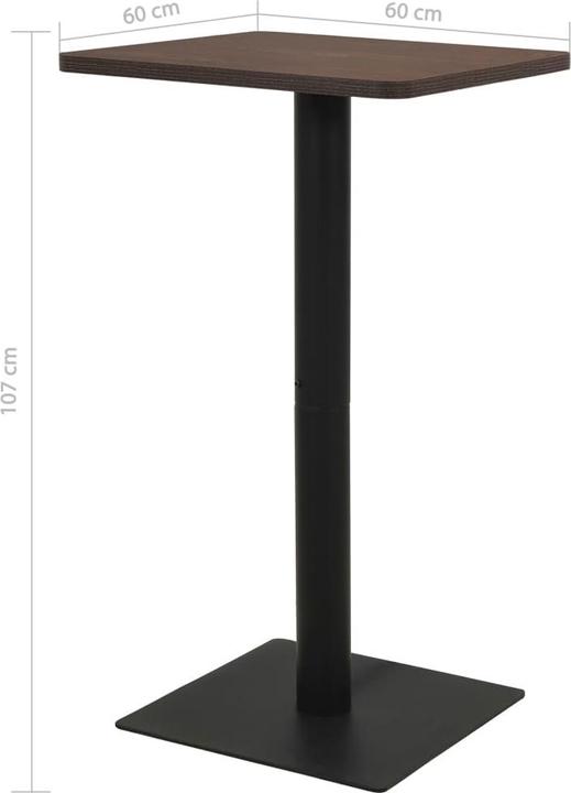 Image du produit VidaXL Bartisch (60 x 60 x 107 cm)