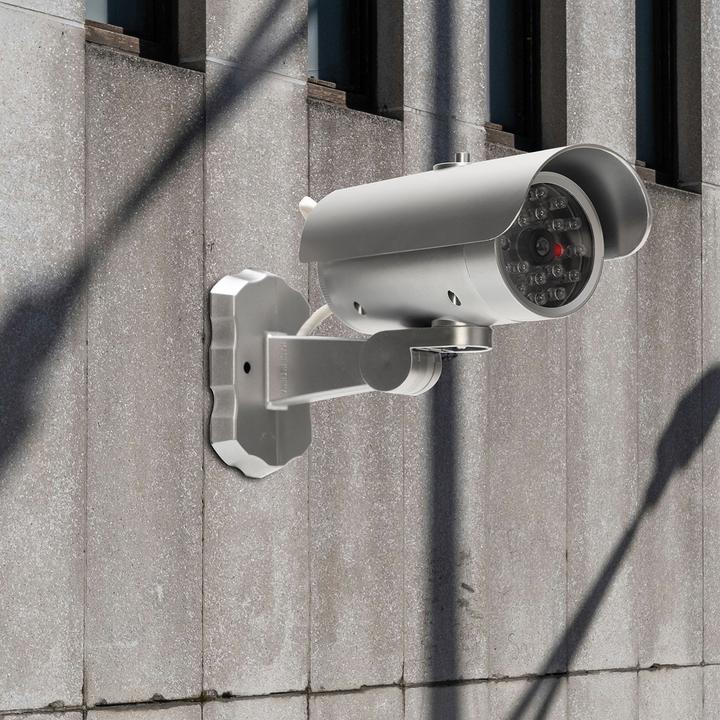 Actual product image Casativo Set of 4 dummy surveillance cameras, motion sensor & red flashing light, battery operation