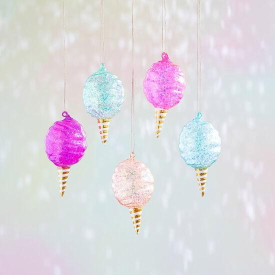 Image du produit GlitterVille Boule de Noël en barbe à papa