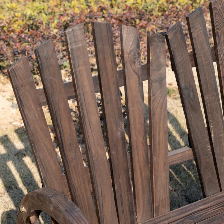 Image du produit Outsunny Banc de jardin en forme de roue de chariot