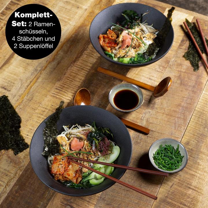 Actual product image Moritz & Moritz Bowls with chopsticks (24 cm, 0.70 l, 2 x)