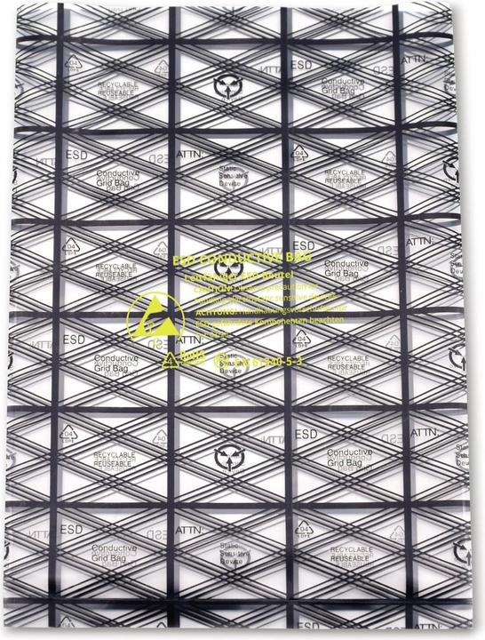 Quadrios ESD zak (L x B) 127 mm x 203 mm geleidende ESD code letter C 10 st. (10 Stuk)