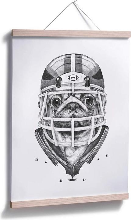 Actual product image Trenddeko American Pug Football (100 x 120 cm)