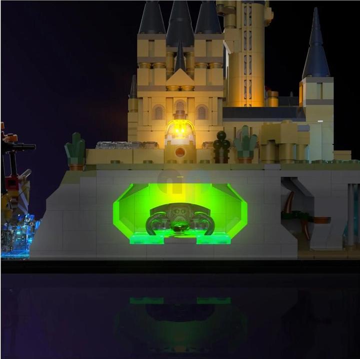 Actual product image Light my bricks LMB 2.0 LED light set for LEGO 76419 Harry Potter Hogwarts Castle with castle grounds