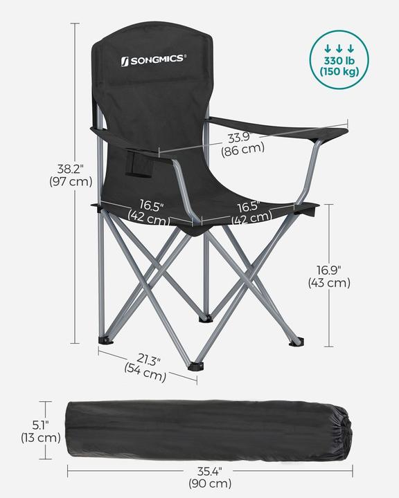 Produktbild Songmics Campingstuhl 2er-Set
