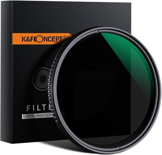 K&F Concept Variable ND filter ND8 to ND2000 (52 mm, Neutral density filter)