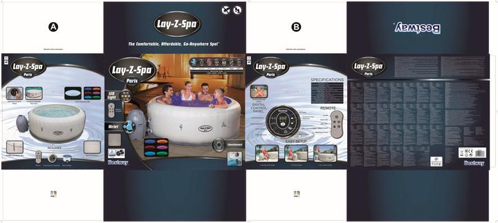 Produktbild Bestway Lay-Z-Spa Paris (4 Pers.)