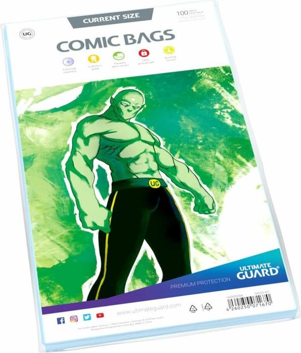 Image du produit Ultimate Guard Sacs de bande dessinée Taille actuelle (100)