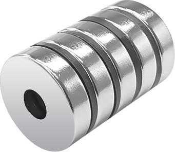 Actual product image Rs Pro Neodymium magnet, 6mm x 5mm, L. 20mm