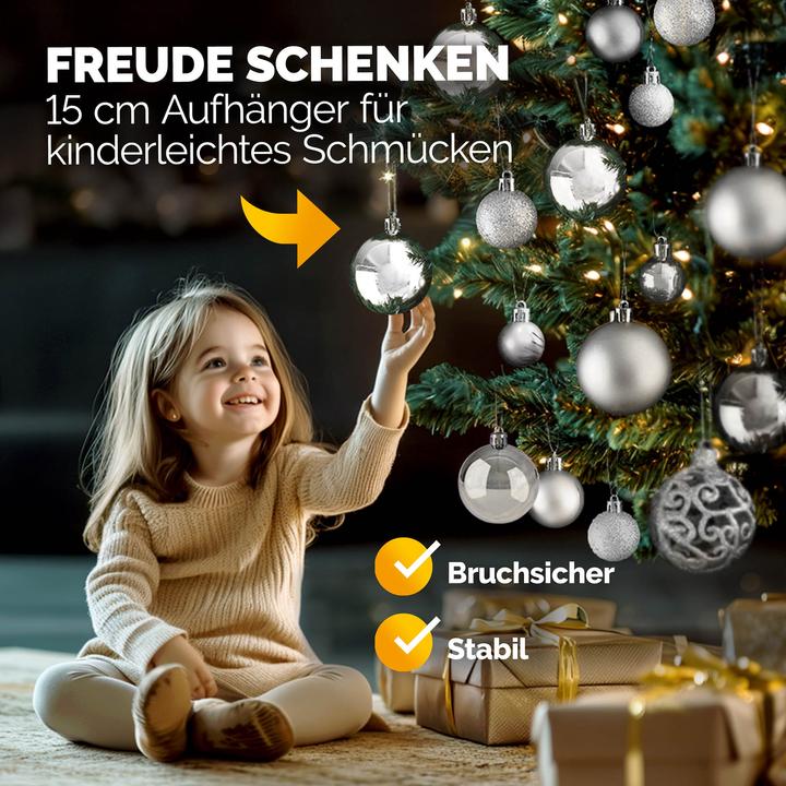 Produktbild Deuba Weihnachtsbaumkugeln (100 -teilig)