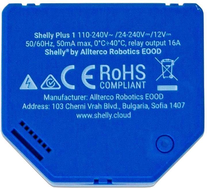 Productafbeelding Shelly WLAN-schakelaar Actuator Plus 1 WiFi-schakelaar (Schakelaandrijving)