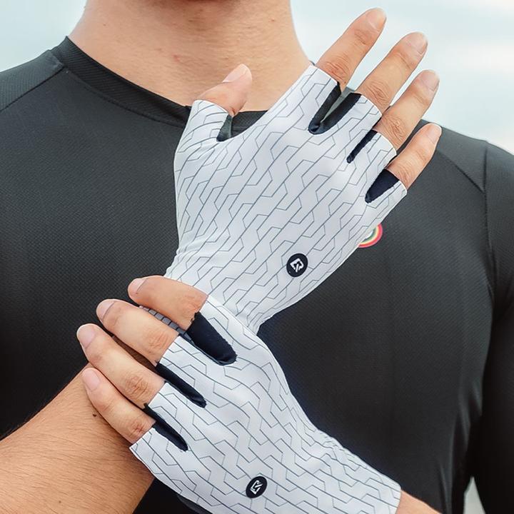 Produktbild Rockbros Road Cycling Gloves Size: M - Black and White (M)