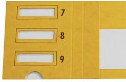 Image du produit Emey Classeur Junior, 24 compartiments, avec échelle numérique, bleu et alphabet, onglets, découpes au (1 x)