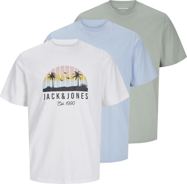 Jack & Jones 3er-pack Gedruckt T-shirt Junior T-shirt (152)