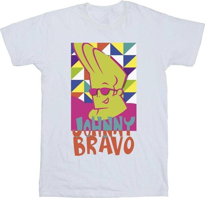Johnny Bravo Multi Triangles Pop Art TShirt (XXL)