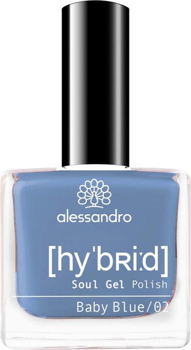 Produktbild Alessandro Hybrid Soul Gel Polish Baby Blue (Baby Blue, Gel-Effekt Nagellack)