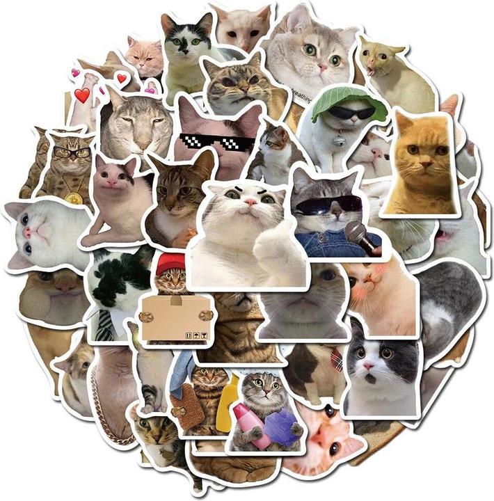 Actual product image JTI Stickers cats - 50 pcs