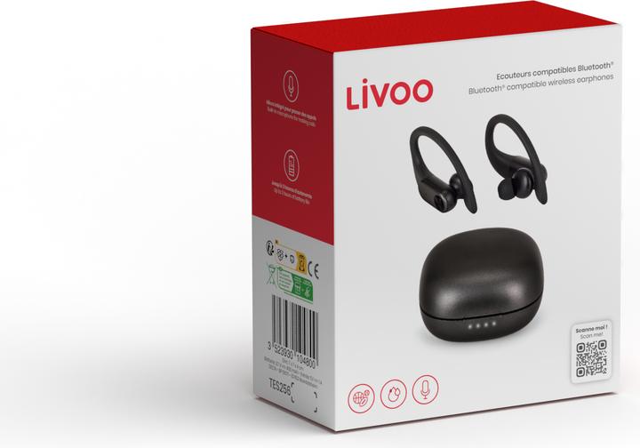 Actual product image Livoo Bluetooth® compatible wireless earphones (3 h, Wireless)